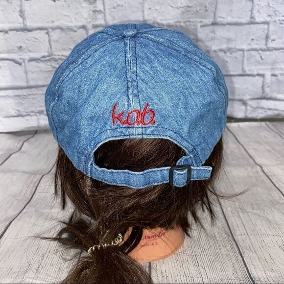 Bud racing denim baseball hat w/adjustable strap blue one size - Picture 2 of 5